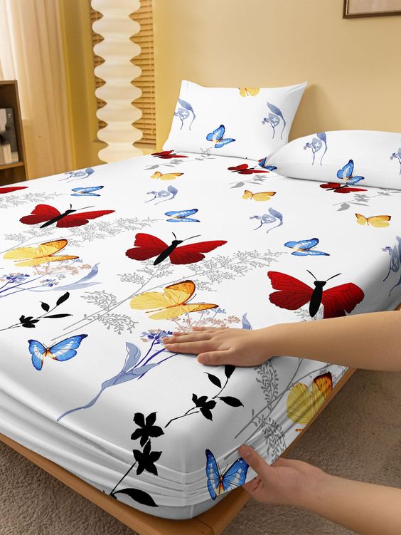 Designer Fitted Bed Sheet